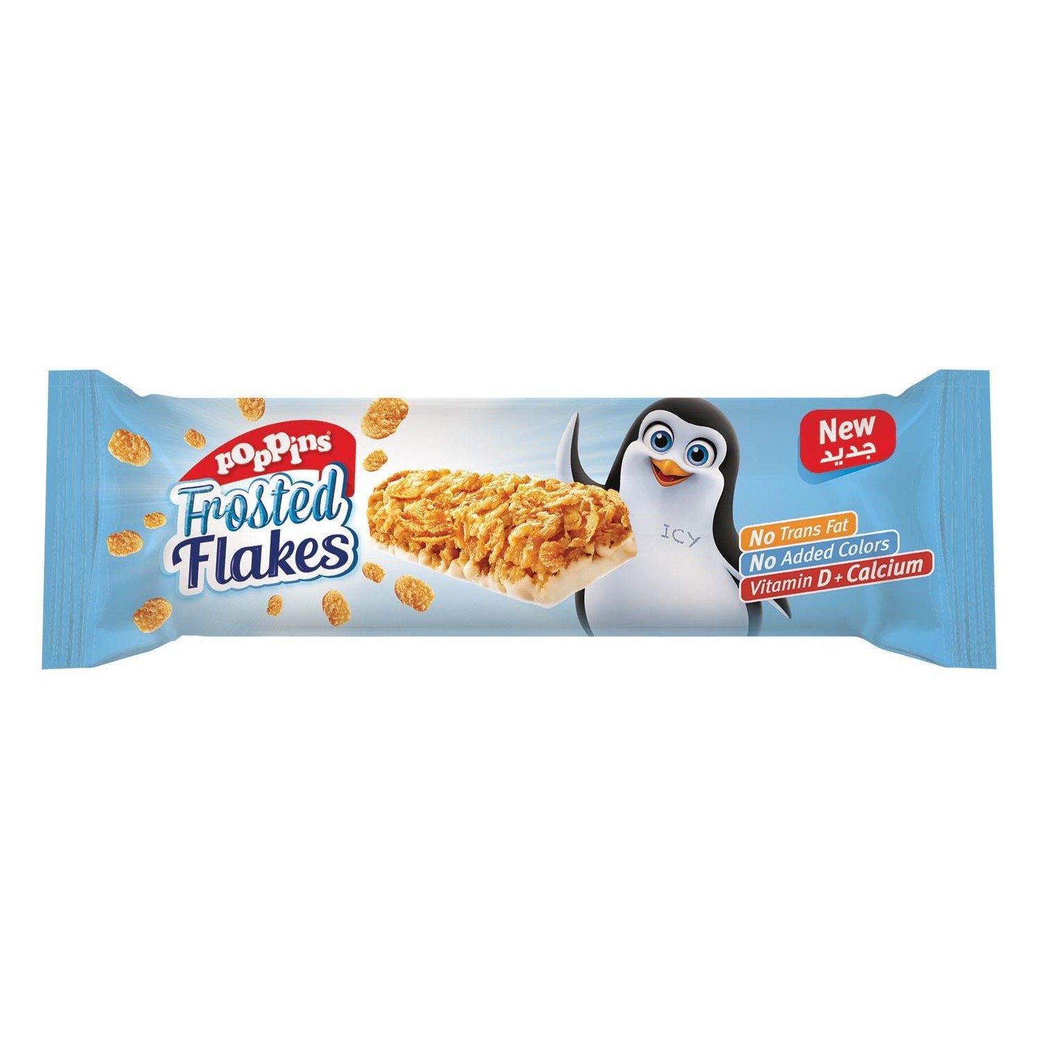 Батончик frosted fiakes, кукурузные хлопья в белом шоколаде, 25г, м/у (5283003312010)